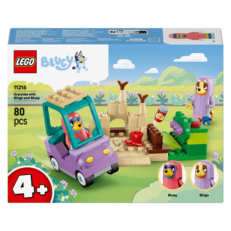 Lego Nonne Bluey con bingo e kit di costruzione Bluey con giocattoli per bambini 11216
