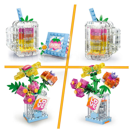 Lego Creator Bottiglia di profumo 3in1 con fiori, giocattoli per bambini e decorazione per la cameretta 31383