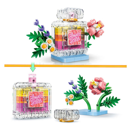 Lego Creator Bottiglia di profumo 3in1 con fiori, giocattoli per bambini e decorazione per la cameretta 31383