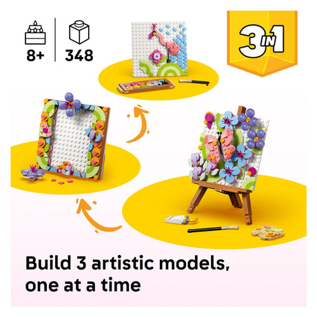 Lego Creator 3in1 pittura floreale fiori giocattoli per bambini e decorazione della cameretta 31390