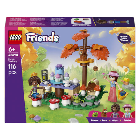 Lego Friends Tea Party nella foresta, giocattoli per bambini e decorazione per la cameretta 42690