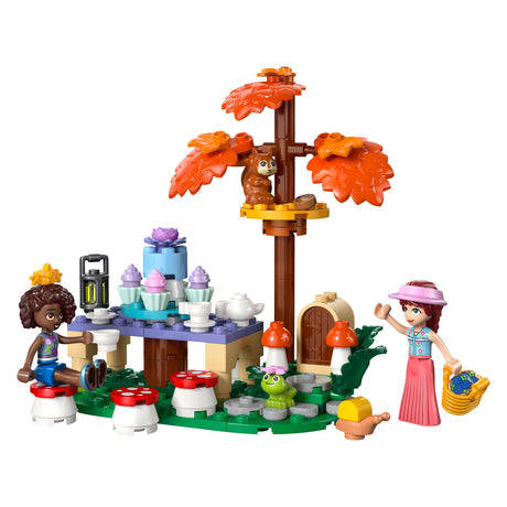 Lego Friends Tea Party nella foresta, giocattoli per bambini e decorazione per la cameretta 42690