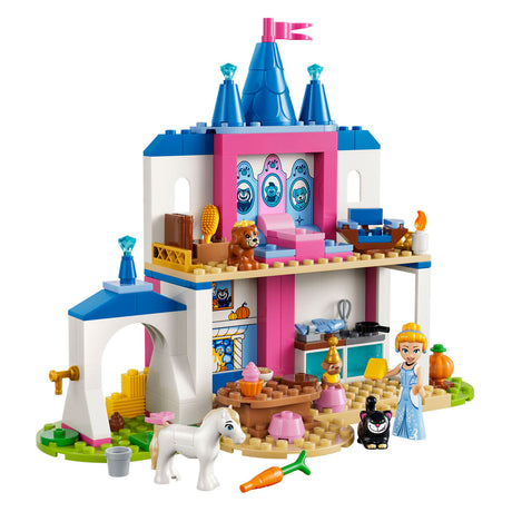 Lego ® ă€‚ Disney Princess Il castello di Cenerentola con gli amici animali - Giochi da costruire per bambini con Cenerentola e 4 animali - 43283