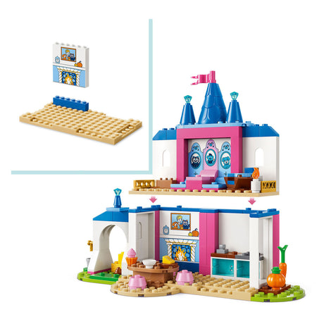 Lego ® ă€‚ Disney Princess Il castello di Cenerentola con gli amici animali - Giochi da costruire per bambini con Cenerentola e 4 animali - 43283