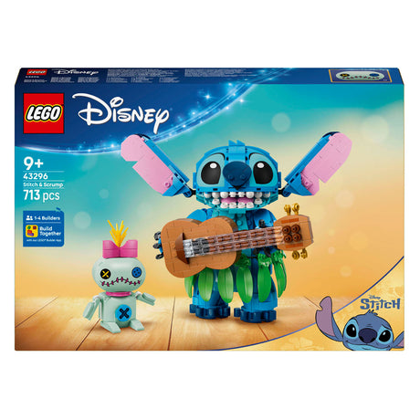 Lego ! Disney kit di costruzione Stitch and Scrump per bambini e decorazione della cameretta 43296