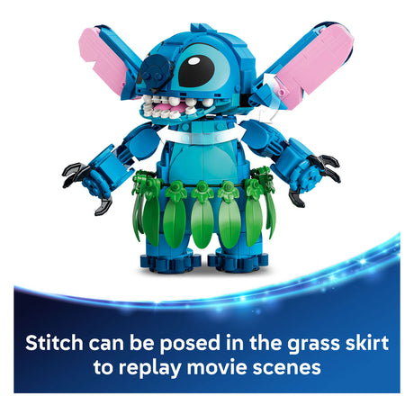Lego ! Disney kit di costruzione Stitch and Scrump per bambini e decorazione della cameretta 43296