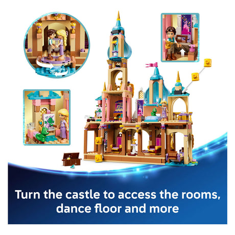 Lego ! Castello Disney Princess Rapunzel, giocattoli costruibili per bambini e decorazioni 43297