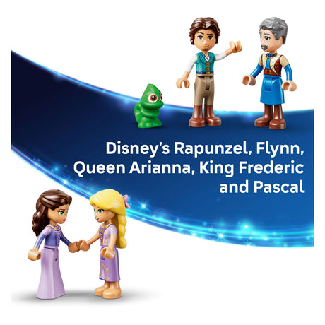 Lego ! Castello Disney Princess Rapunzel, giocattoli costruibili per bambini e decorazioni 43297