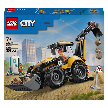 Lego City giocattolo con terne giallo per bambini e decorazione per la cameretta 60480