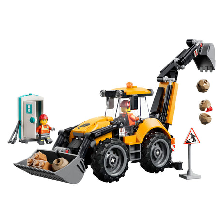 Lego City giocattolo con terne giallo per bambini e decorazione per la cameretta 60480