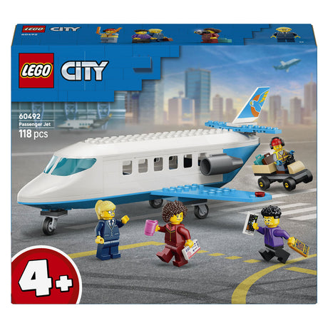 Giocattolo aereo aereo passeggeri Lego City per bambini dai 4 anni in su 60492