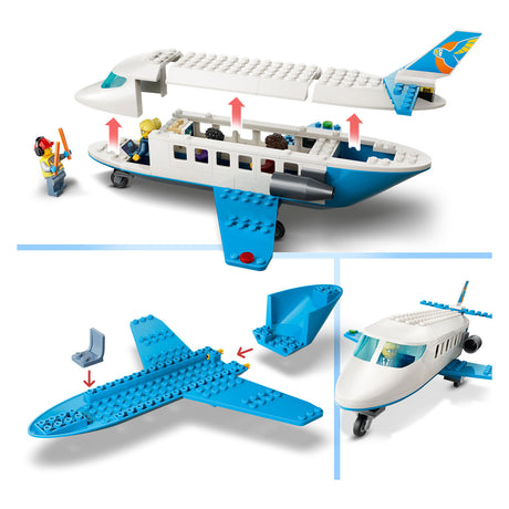 Giocattolo aereo aereo passeggeri Lego City per bambini dai 4 anni in su 60492