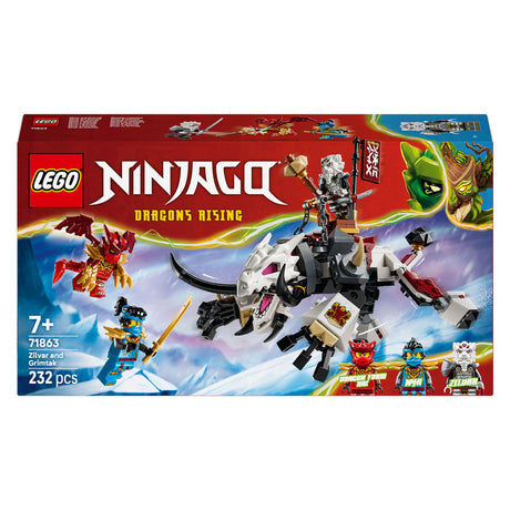 Lego Ninjago 71863 zilvar e grimtak la bestia drago