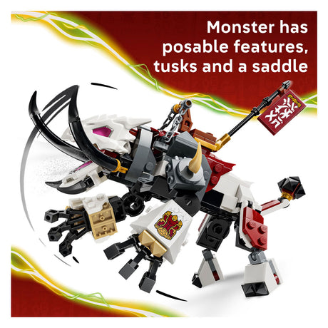 Lego Ninjago 71863 zilvar e grimtak la bestia drago