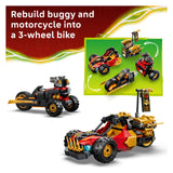 Lego Ninjago 71864 Veicoli combinati di Kai e Cole