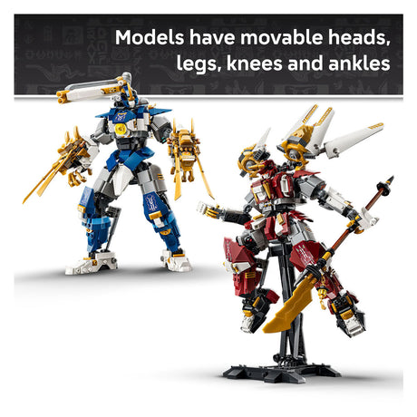 Lego Ninjago i due imponenti mech in kit per bambini con action figure 71870