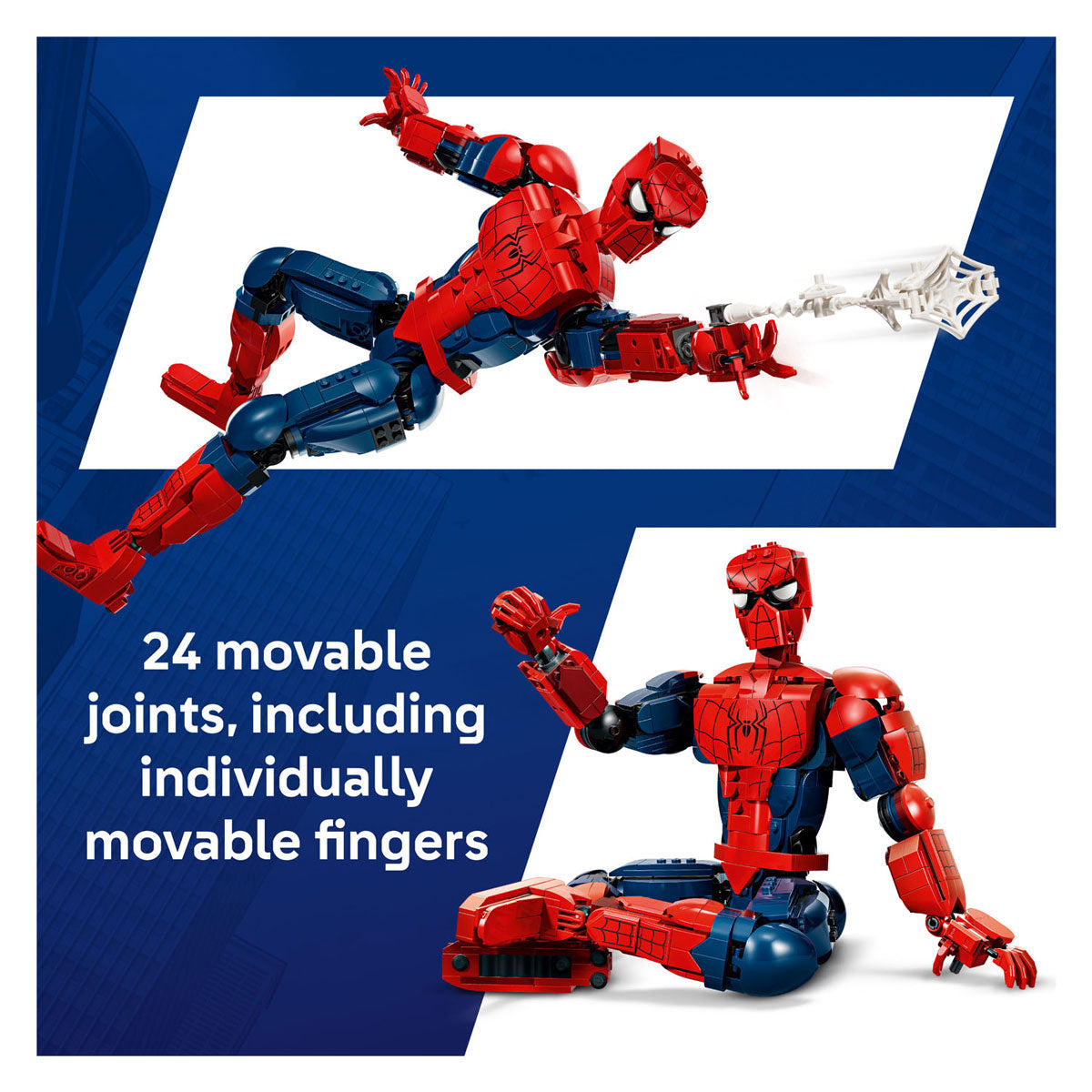 Kit di costruzione LEGO® Marvel Spider-Man Hero Figure per bambini con action figure 76346