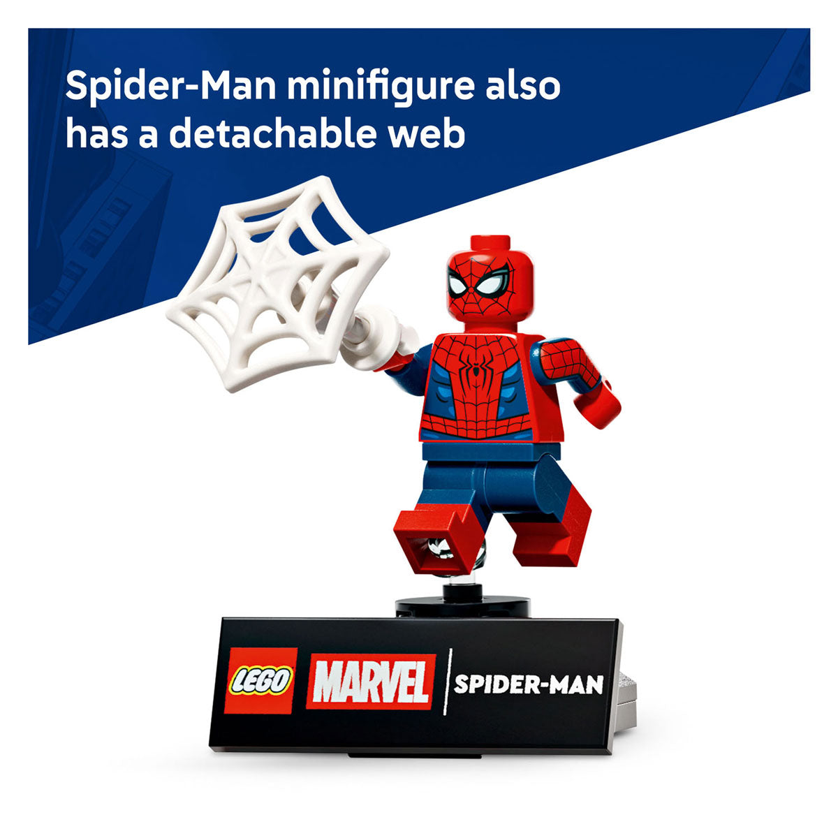 Kit di costruzione LEGO® Marvel Spider-Man Hero Figure per bambini con action figure 76346
