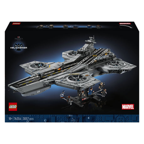 Lego !Marvel S.H.I.E.L.D. kit di costruzione del supereroe dell'elicottero per adulti 76354