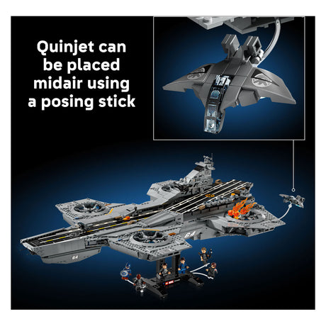 Lego !Marvel S.H.I.E.L.D. kit di costruzione del supereroe dell'elicottero per adulti 76354
