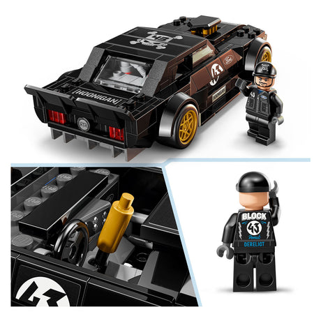 Lego Speed Champions Ken Blocks Kit di costruzione per auto Ford Mustang Hoonicorn V1 del '65 per bambini 77262