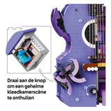 Lego editions olivia rodrigo's dubbele gitaar bouwpakket voor kinderen en tienerkamer decoratie 43031