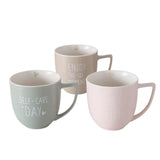 Boltze home jumbo mug selfie 400ml 13x10x10cm 3 assortiti lavabili in lavastoviglie
