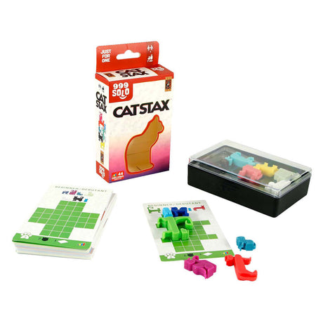 999games 999 games gioco di pensiero cat stax (olandese, 1 giocatore, da 7 anni, 44 compiti)