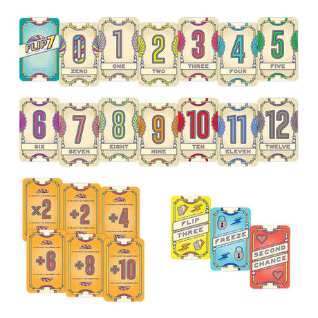 Gioco di carte Asmodee Flip 7 (versione inglese)