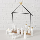 Presepe domestico Boltze 12 pezzi 22x6x32 cm