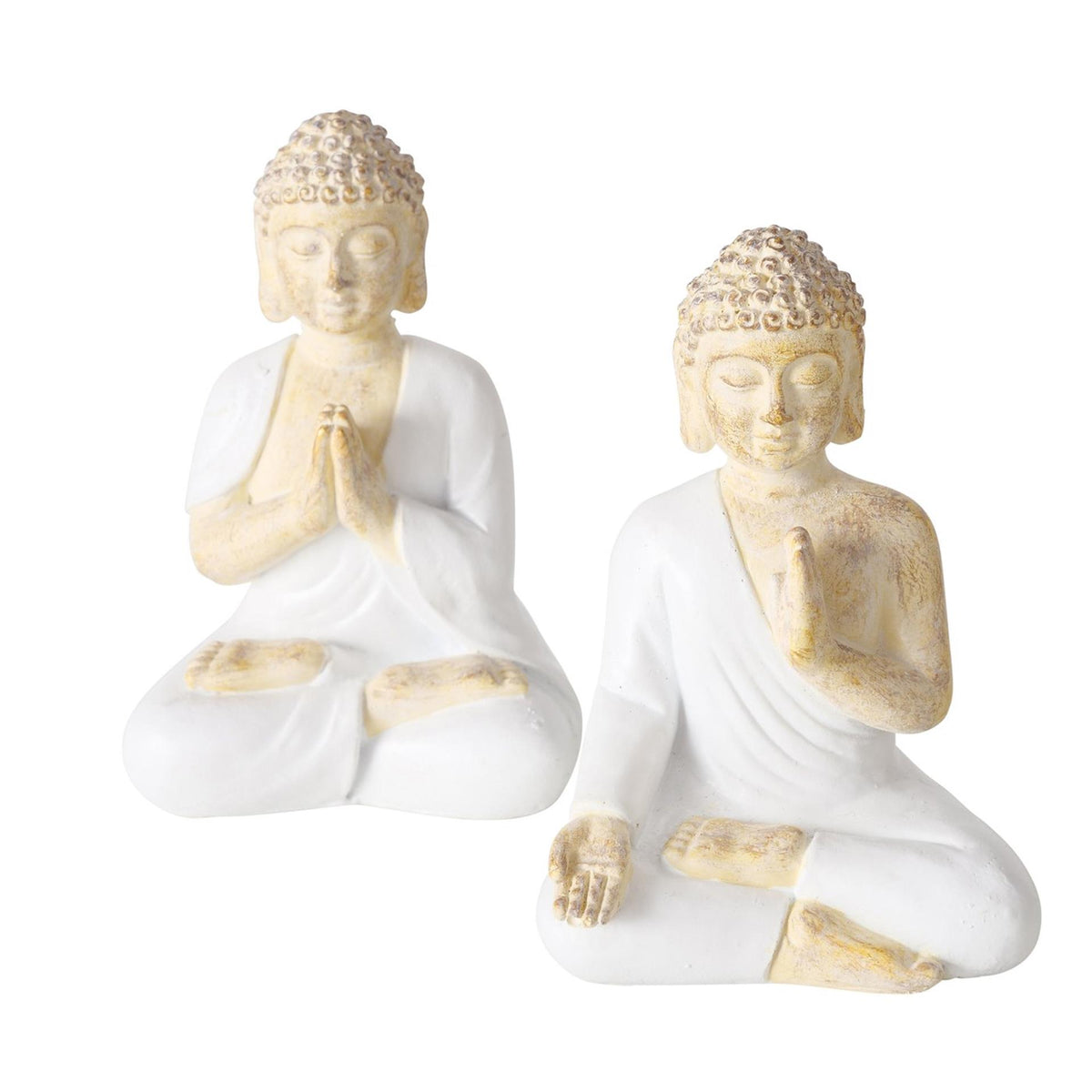 Boltze home statua buddha h8.5cm 2 assortiti