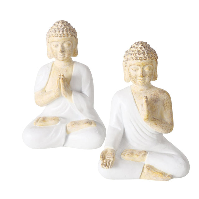 Boltze home statua buddha h8.5cm 2 assortiti
