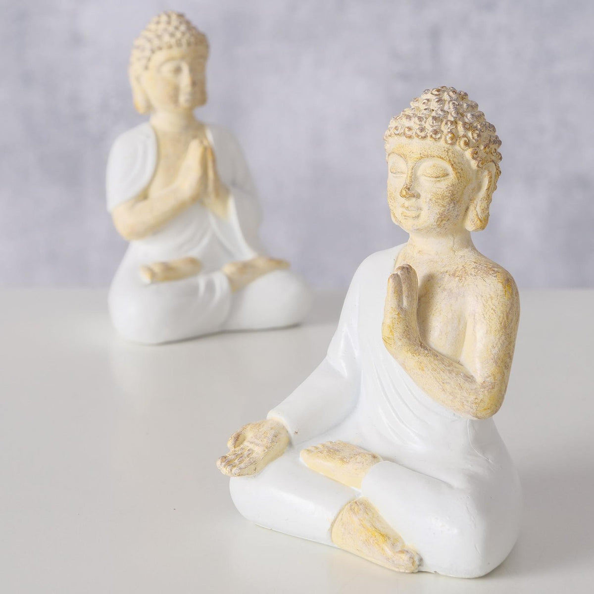 Boltze home statua buddha h8.5cm 2 assortiti