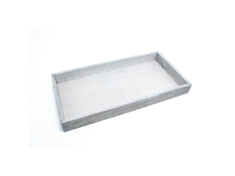 Vassoio Hbx natural living firmiana 32x20cm grigio