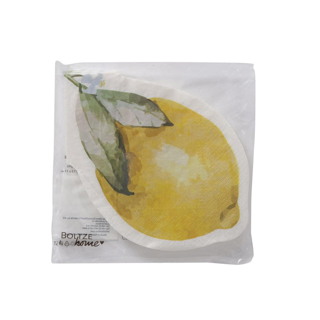 Tovaglioli per la casa Boltze 'capri' limone 16x16 cm carta da 12 pezzi