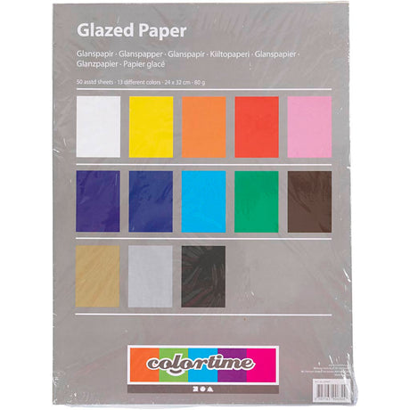 Azienda creativa https: www.cchobby.nl foglio-di-carta-lucida-24x32-cm-80-gr-vari-colori-50-fogli-1-scatola