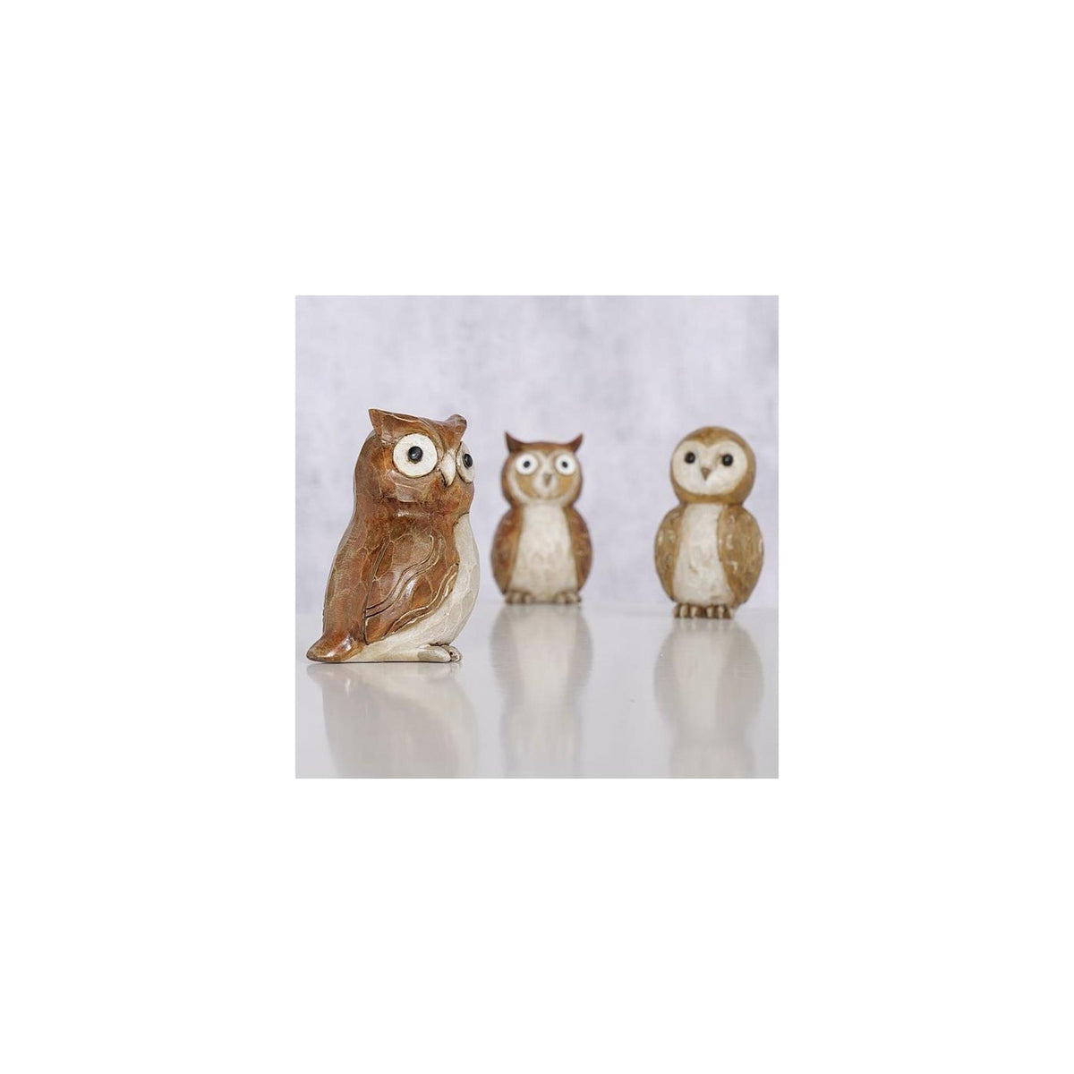 Boltze home figura eulenius gufo 6x9cm