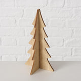 Boltze albero di Natale decorativo per la casa ceti 3 pezzi h12-30cm bianco o legno