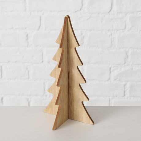 Boltze albero di Natale decorativo per la casa ceti 3 pezzi h12-30cm bianco o legno