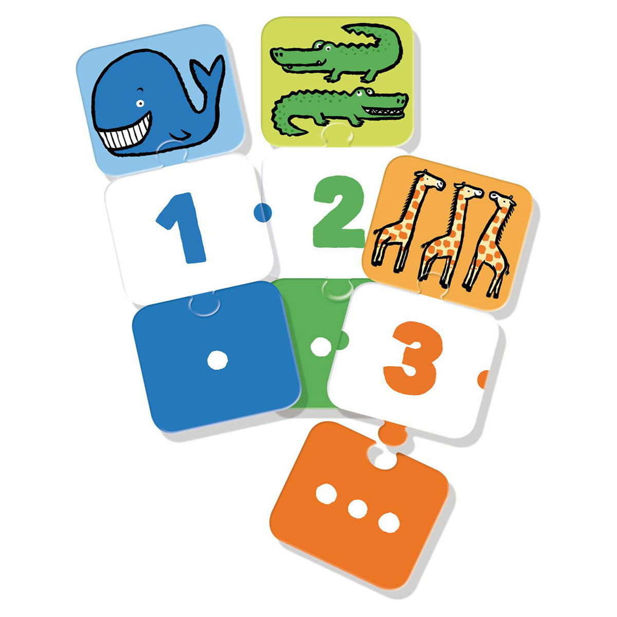 Jumbo Imparo i numeri con 10 puzzle in 3 parti