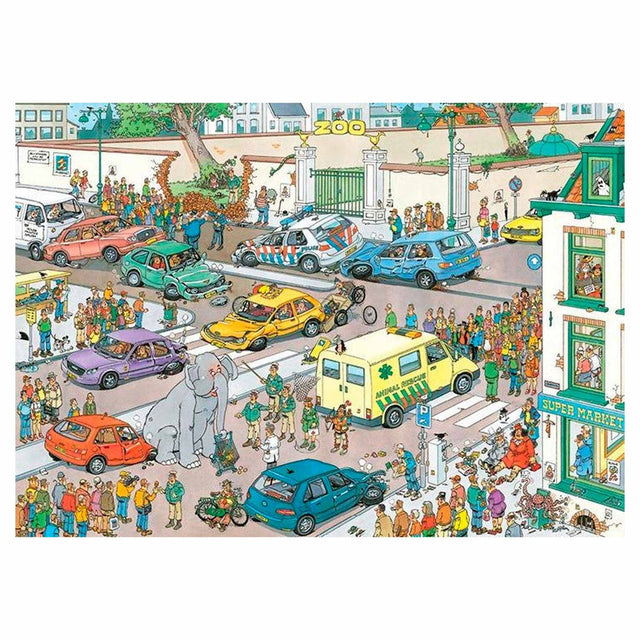 Jumbo Jan Van Hastesten Jigsaw Puzzle - Va shopping, 1000st.