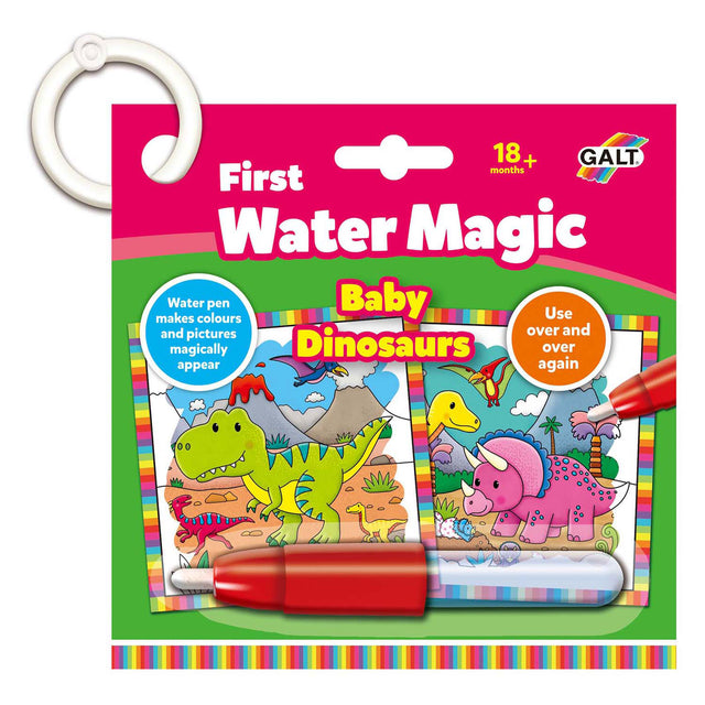 Galt jumbo - magia dell'acqua - cuccioli di dinosauro - libro da colorare con l'acqua - libro da colorare per bambini - da 1 anno
