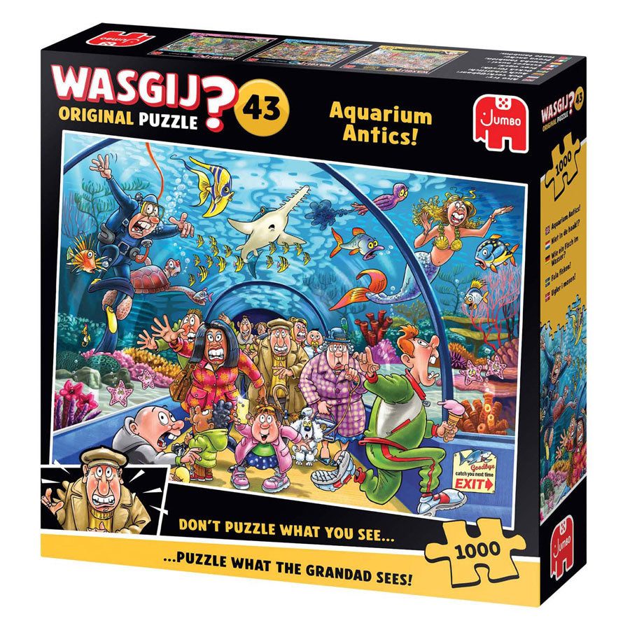 Puzzle Jumbo Wasgij Orignal 43 - non nel gancio, 1000 pezzi.