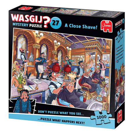Wasgij mystery 27 puzzle - fuoco nella padella!, 1000 pezzi.