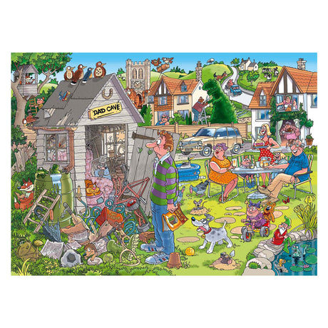 Puzzle Jumbo WasgijDestiny 28 - La caverna dell'uomo di papà, 1000 pezzi.