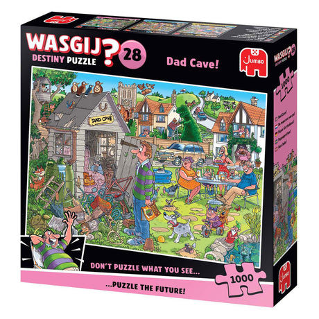 Puzzle Jumbo WasgijDestiny 28 - La caverna dell'uomo di papà, 1000 pezzi.