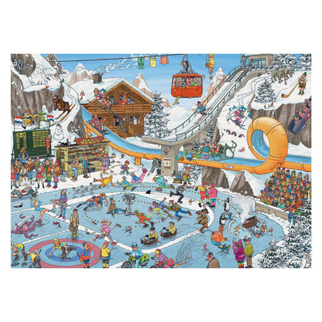 Puzzle Jumbo Jan van Haasteren - Giochi invernali, 1000 pezzi.