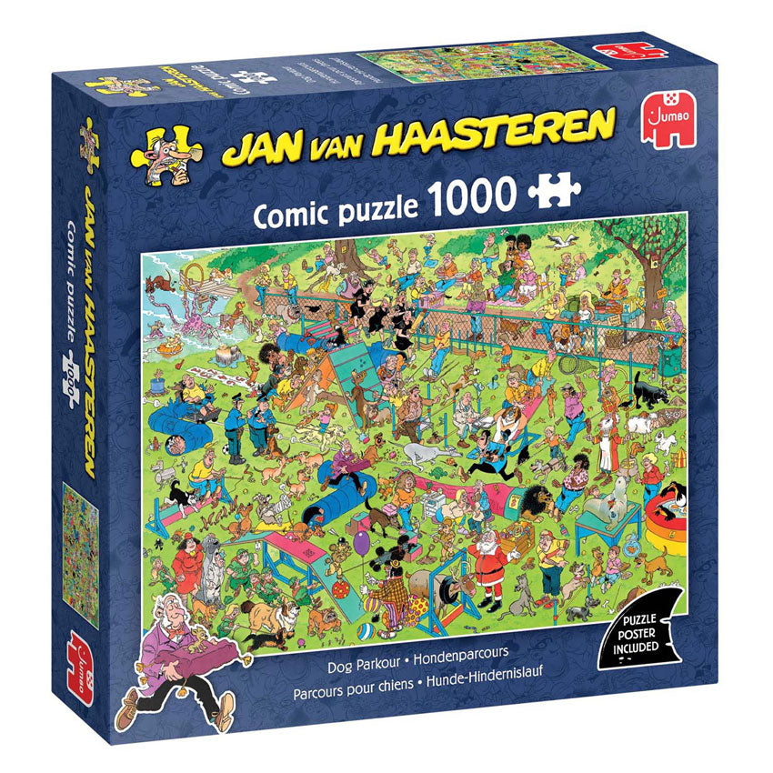 Puzzle Jumbo Jan van Haasteren - percorso per cani, 1000 pezzi.