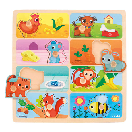 Puzzle Jumbo Goula il mio cibo preferito - 8 pezzi.