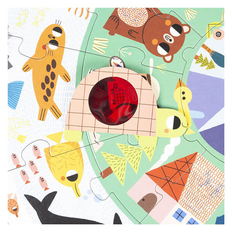 Jumbo goula puzzle xxl scopri gli animali - 25 pz.